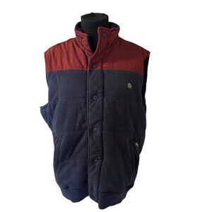 Aeropostale blue and red snap vest size XL